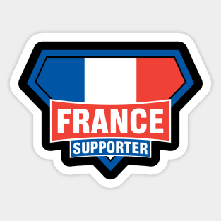 France Super Flag Supporter Sticker